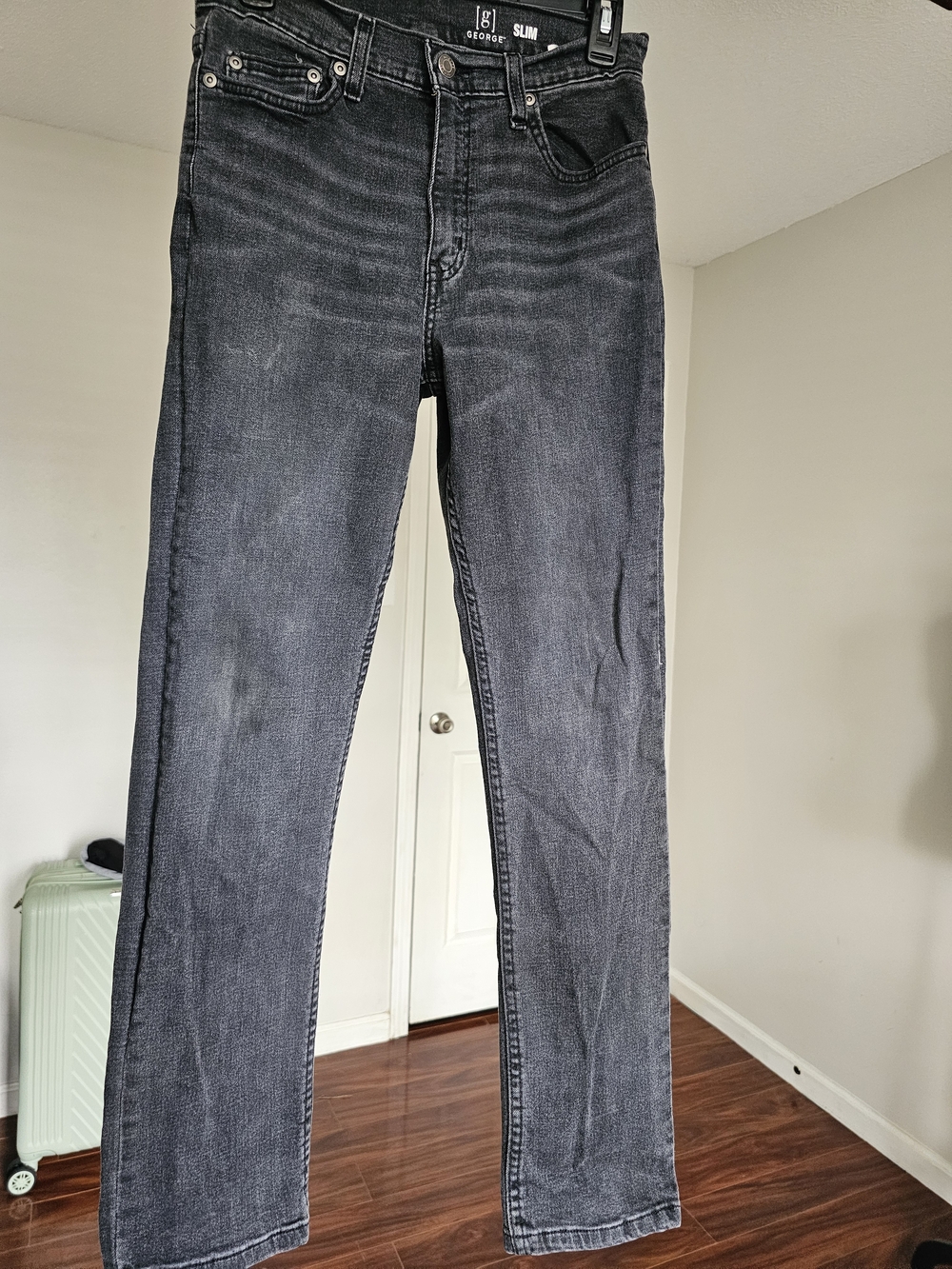 George Charcoal Black Slim Jeans